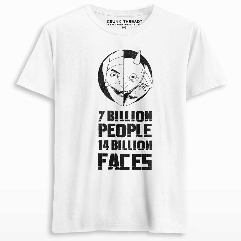 seven billion people forteen billion faces