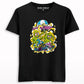 Alien on psychedelic mushroom T-shirt