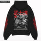 Bushido Tiger Sleeve Printed Oversized Hoodie