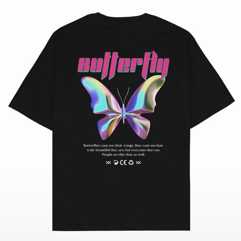 Butterfly Y2k Graphic Oversized T-shirt b