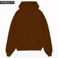 Plain Chocolate Brown Oversized Hoodie