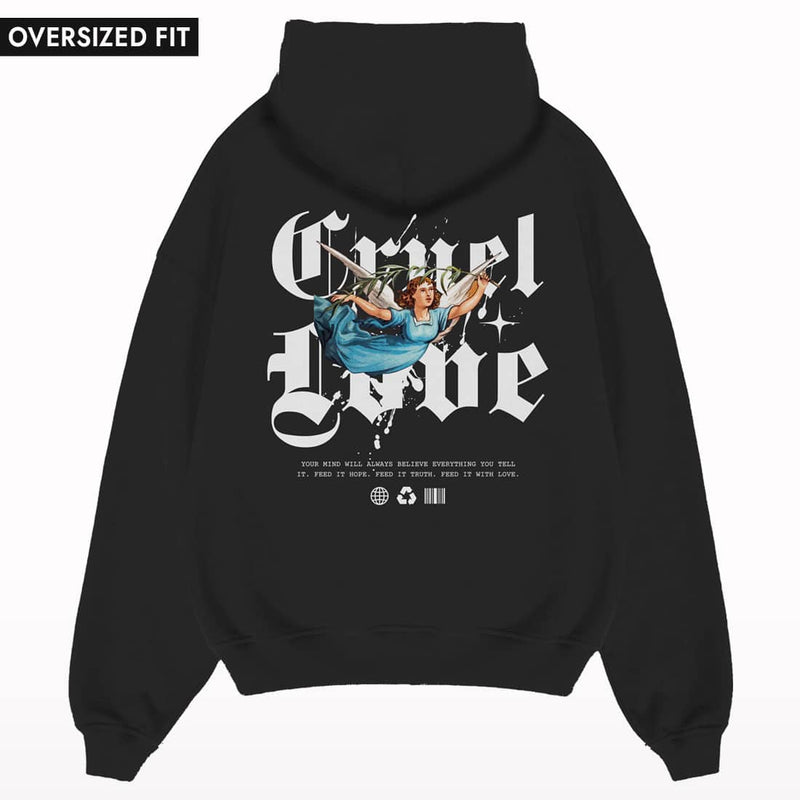 Cruel Love Oversized Hoodie Back