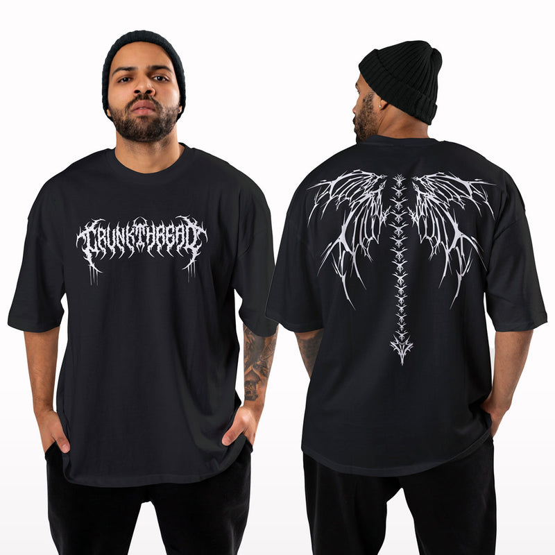 Crunk Thread Dragon Wings Oversized T-shirt