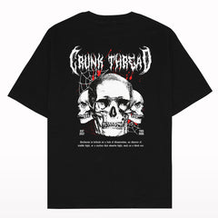 Crunk Thread Tri Skull Oversized T-shirt