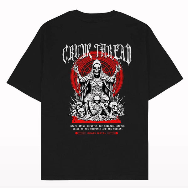 Death Metal Graphic Oversized T-shirt