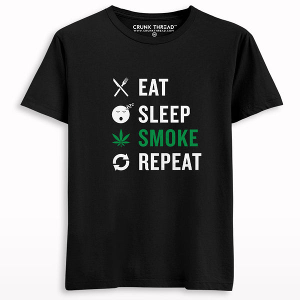 Eat Sleep Smoke Repeat T-shirt