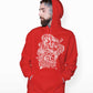 Floral Skeleton With Gun Graphic Hoodie