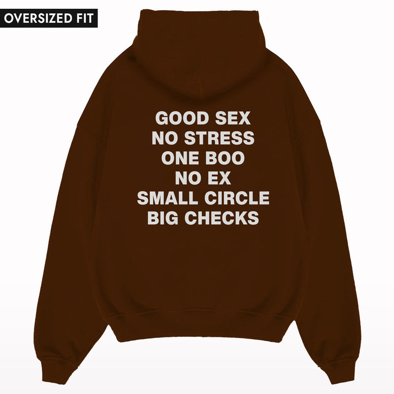 Good Sex No Stress Oversized Hoodie