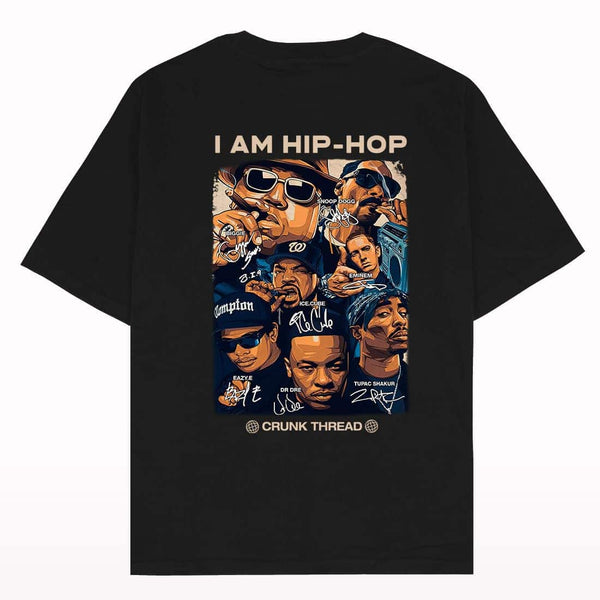 I am Hip-Hop Rappers Oversized T-shirt