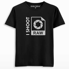 I Shoot Raw Photographer T-shirt