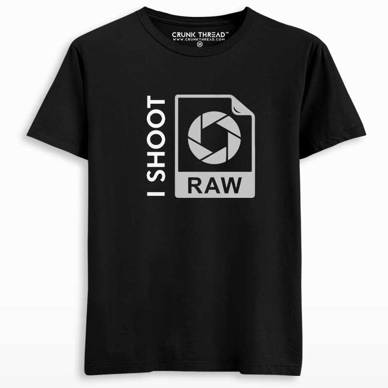 I Shoot Raw Photographer T-shirt