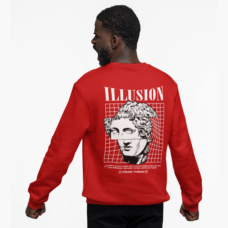 Illusion Graphic Printed Sweatshirt