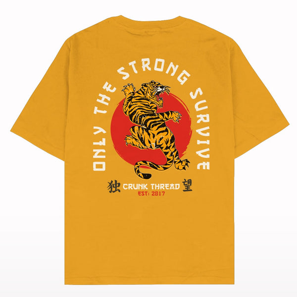 Japanese Tiger Oversized Back Print T-shirt