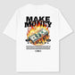 Make Money Not Drama Oversized T-shirt Back