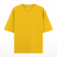 Mustard plain oversized t-shirt