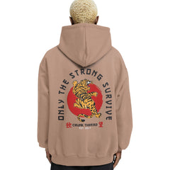 Japanese Tiger Relaxed Fit Drop Shoulder Hoodie