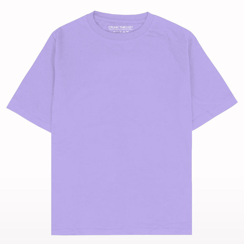 Oversized Lavender Plain T-shirt