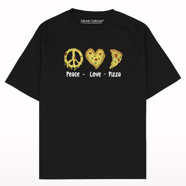 Peace Love Pizza Oversized T-shirt