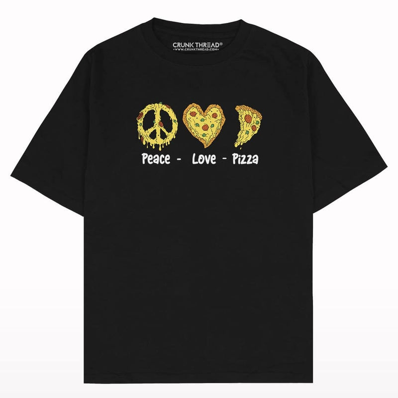 Peace Love Pizza Oversized T-shirt