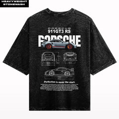 Porsche GT3 Stone Wash Oversized T-shirt