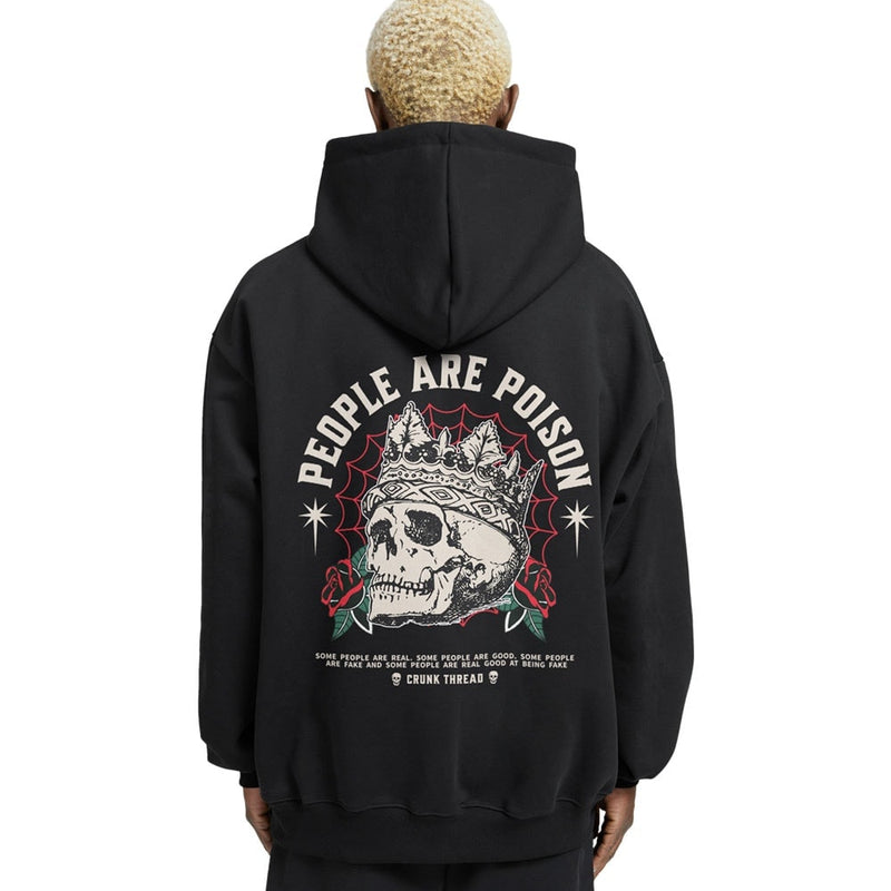 People Are Poison Relaxed Drop Shoulder Hoodie