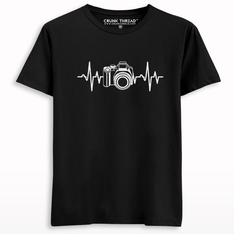 Photography Heartbeat Camera T-shirt