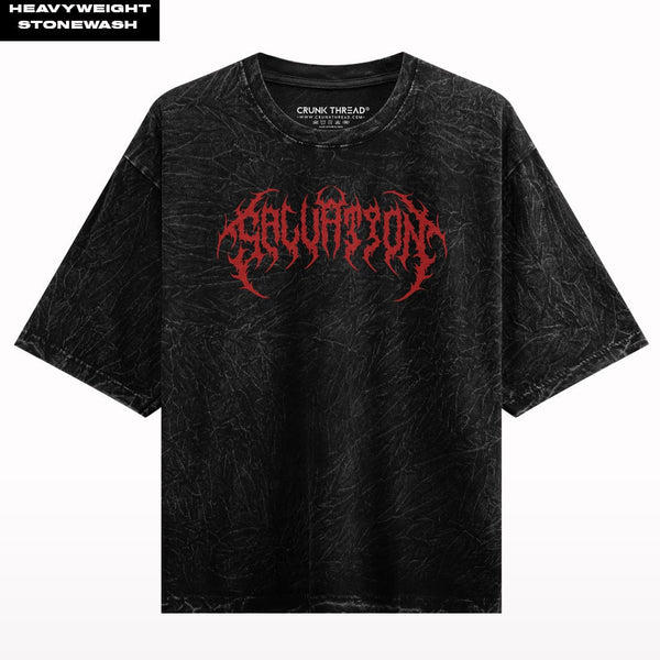 Salvation Stone Wash Oversized T-shirt front