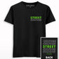 Street Culture Front-Back Neon Green Printed T-shirt