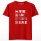 Work Save Travel Repeat T-shirt