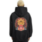 Acid Trippy Relaxed Fit Drop Shoulder Hoodie