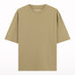 Beige plain oversized t-shirt