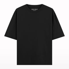 Black plain oversized t-shirt