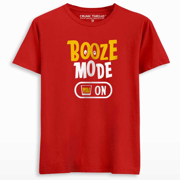 booze mode in T-shirt