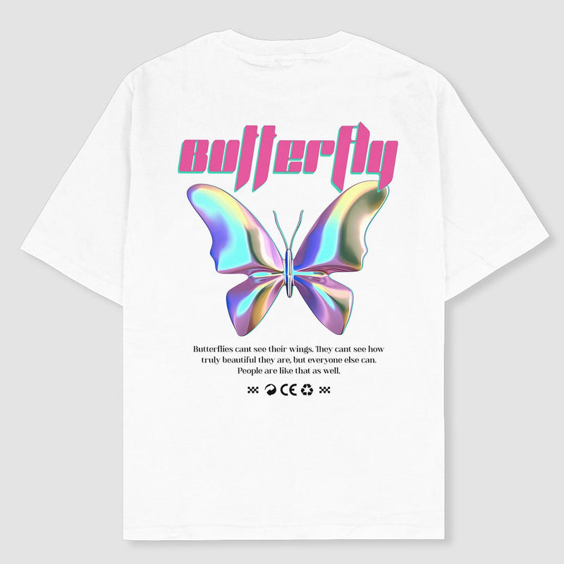 Butterfly Y2k Graphic Oversized T-shirt