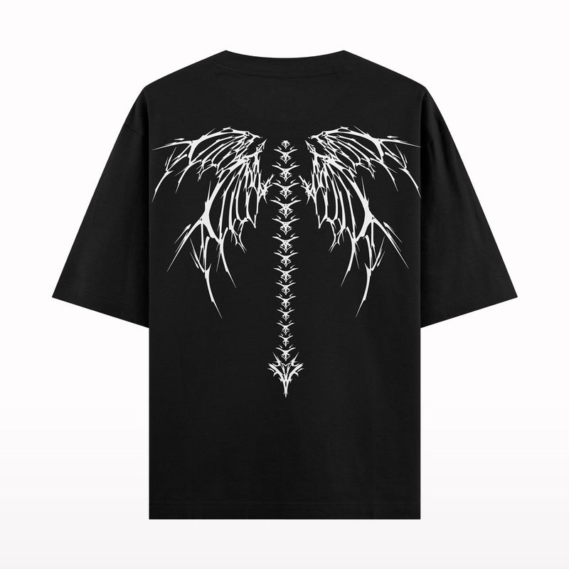 Crunk Thread Dragon Wings Oversized T-shirt back