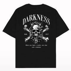 Darkness Skull Oversized T-shirt Back