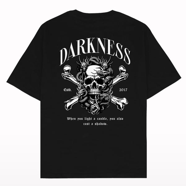 Darkness Skull Oversized T-shirt Back