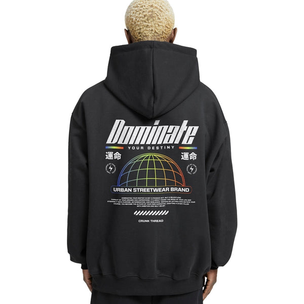 Dominate Y2k Relaxed Fit Drop Shoulder Hoodie