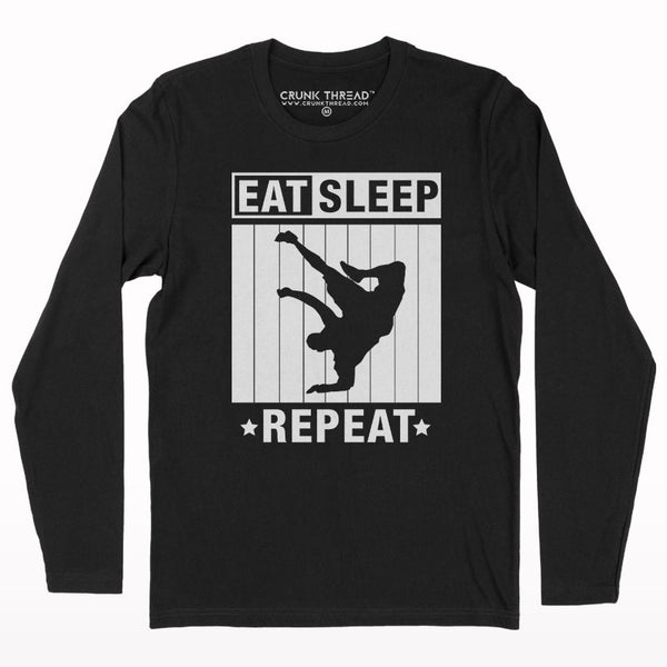 Eat sleep bboy repeat full sleeve T-shirt