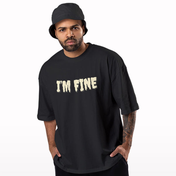 I am fine Bear Oversized T-shirt