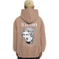 Illusion Graphic Drop Shoulder Relaxed Fit Hoodie