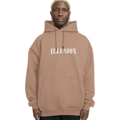 Illusion Graphic Drop Shoulder Relaxed Fit Hoodie