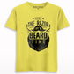 It's Beard Time Print Half Sleeve T-shirt