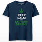 Keep calm & eat your greens T-shirt