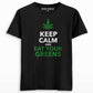 Keep calm & eat your greens T-shirt