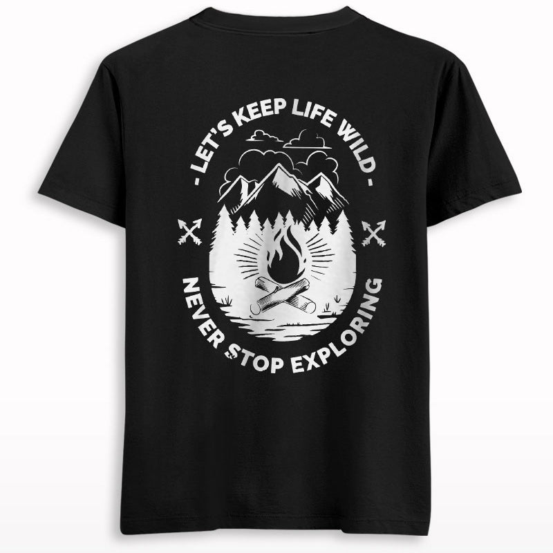 Lets Keep Life Wild Back Print T-shirt