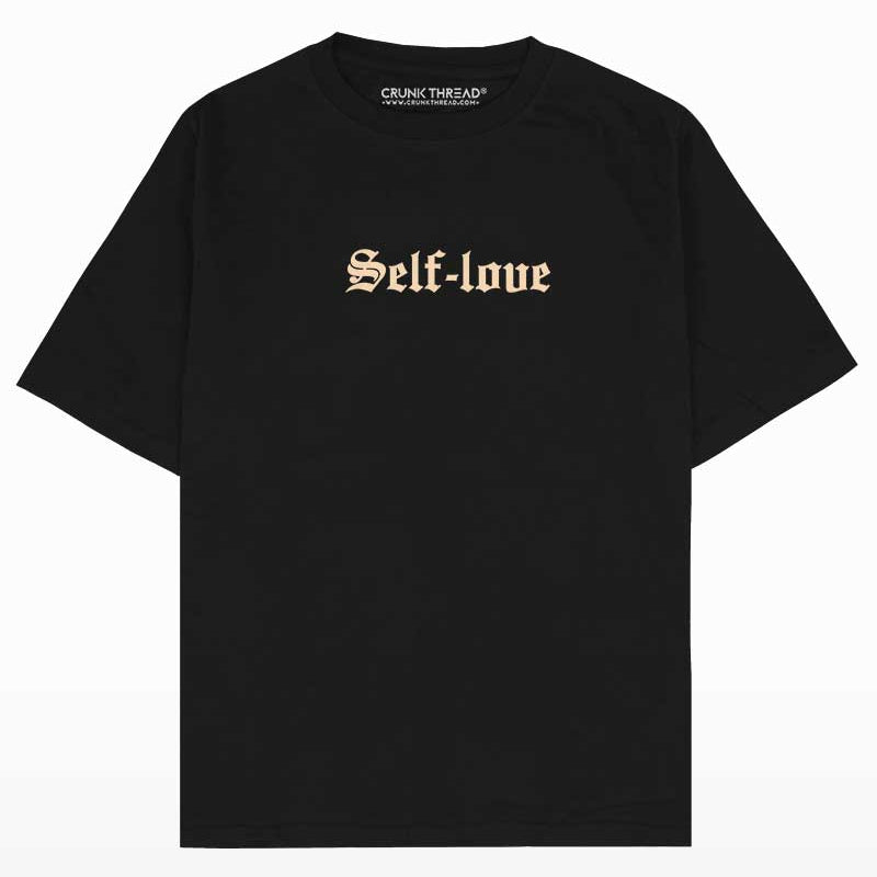 Self Love Oversized Front & Back Print T-shirt