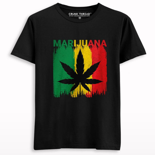 Marijuana Rasta Flag T-shirt