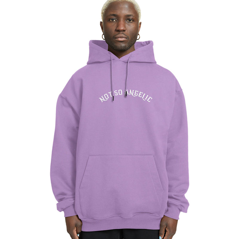 Not So Angelic Relaxed Fit Drop Shoulder Hoodie