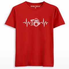 Photography Heartbeat Camera T-shirt